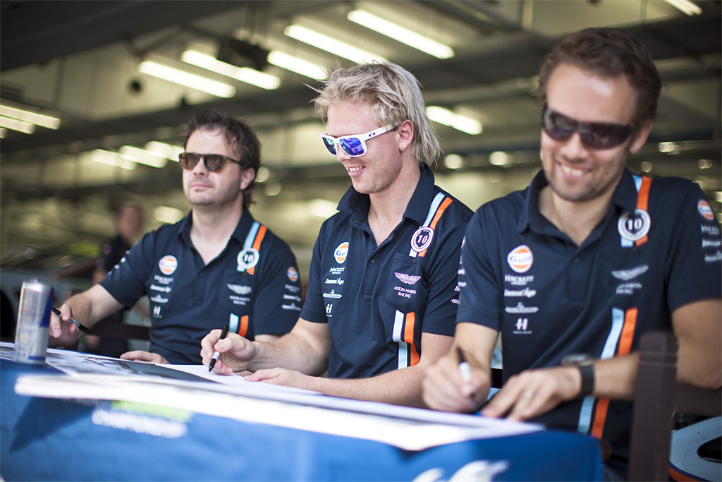 Kristian Poulsen, Nicki Thiim og David Heinemeier Hansson
(Foto: Aston Martin Racing)